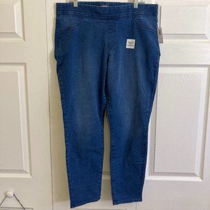 Old Navy Super Skinny Plus Size Pants Jeggings Stretch Waist Size 16 Blue